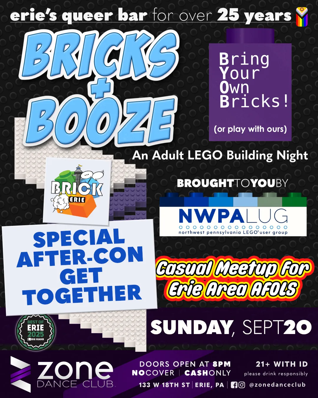 Bricks + Booze After-Con Special